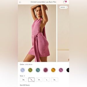 Free People Backless Dress in Pink